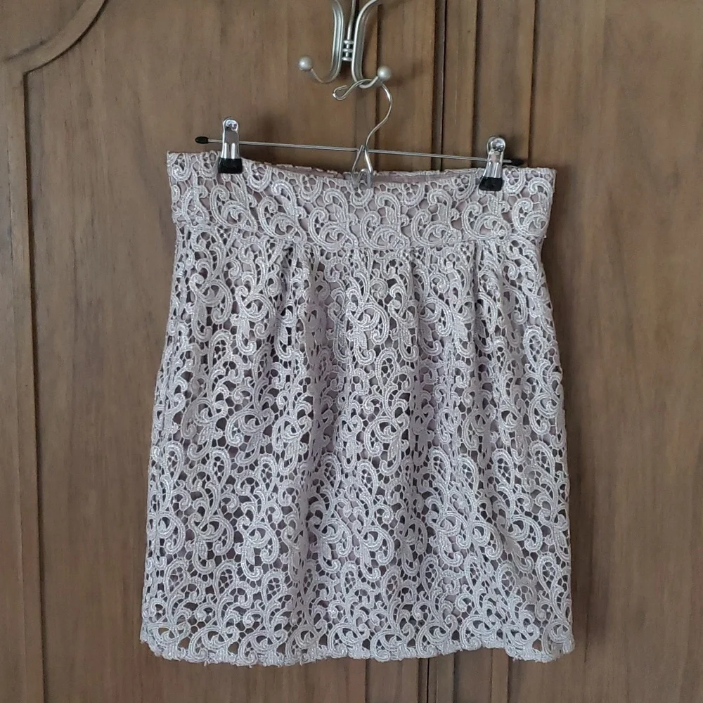 Boston Proper lace mini skirt, size 10 - Picture 1 of 4